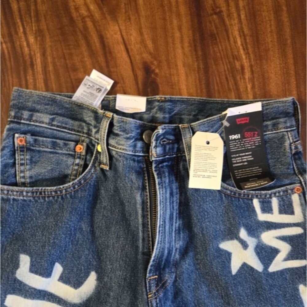 Levi's 551 Z 1961 Men 28 Waist Straight Cropped Blue Jeans NWT 022026 - Picture 10 of 10
